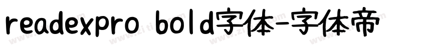 readexpro bold字体字体转换